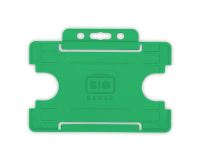 Light Green Single-Sided Open Faced ID Card Holders - Landscape (Pack of 100) 